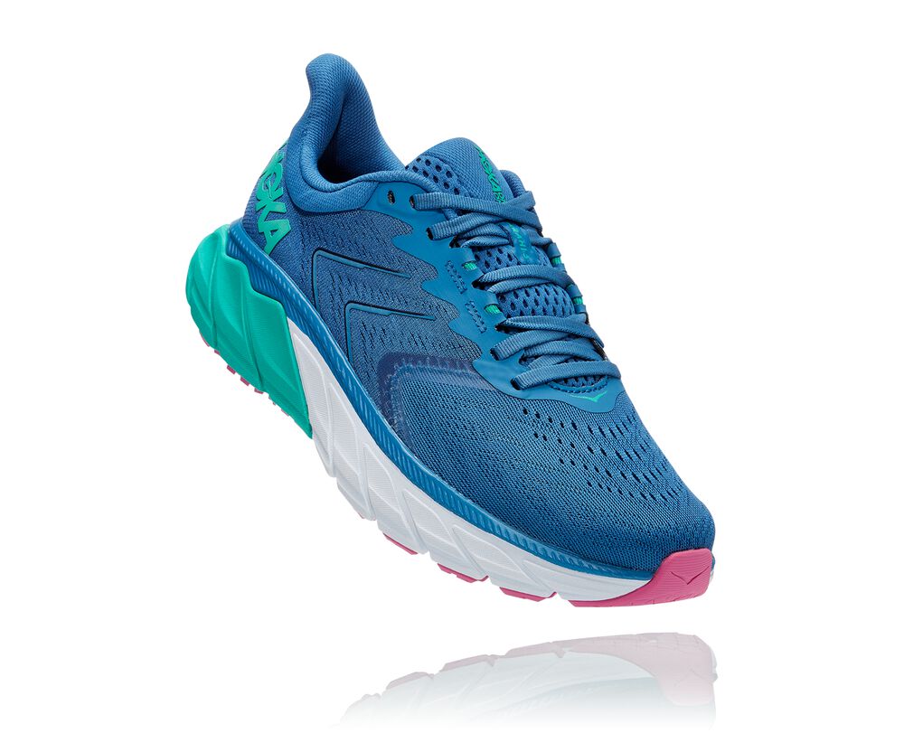 Hoka One One Arahi 5 Löparskor Dam Blå - SE-4092153